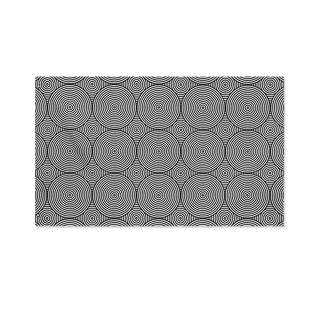 Psychedelic Circle Pattern Print Polyester Flag