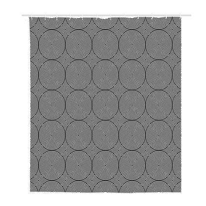 Psychedelic Circle Pattern Print Polyester Shower Curtain