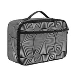 Psychedelic Circle Pattern Print Portable Lunch Bag