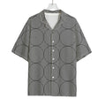 Psychedelic Circle Pattern Print Rayon Hawaiian Shirt