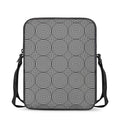 Psychedelic Circle Pattern Print Rectangular Crossbody Bag