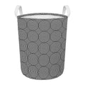 Psychedelic Circle Pattern Print Round Laundry Basket