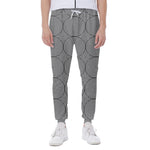Psychedelic Circle Pattern Print Scuba Joggers