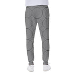 Psychedelic Circle Pattern Print Scuba Joggers