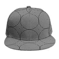 Psychedelic Circle Pattern Print Snapback Cap