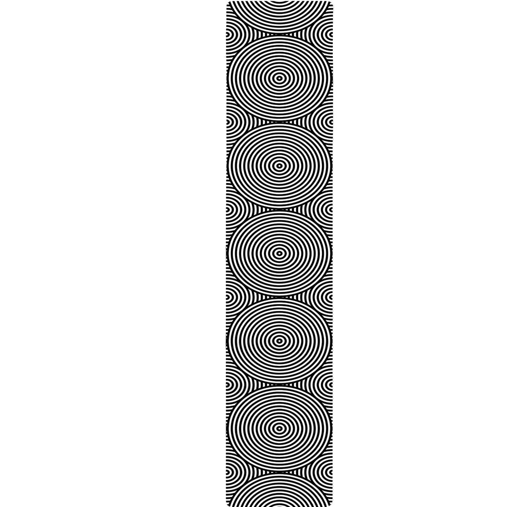 Psychedelic Circle Pattern Print Table Runner