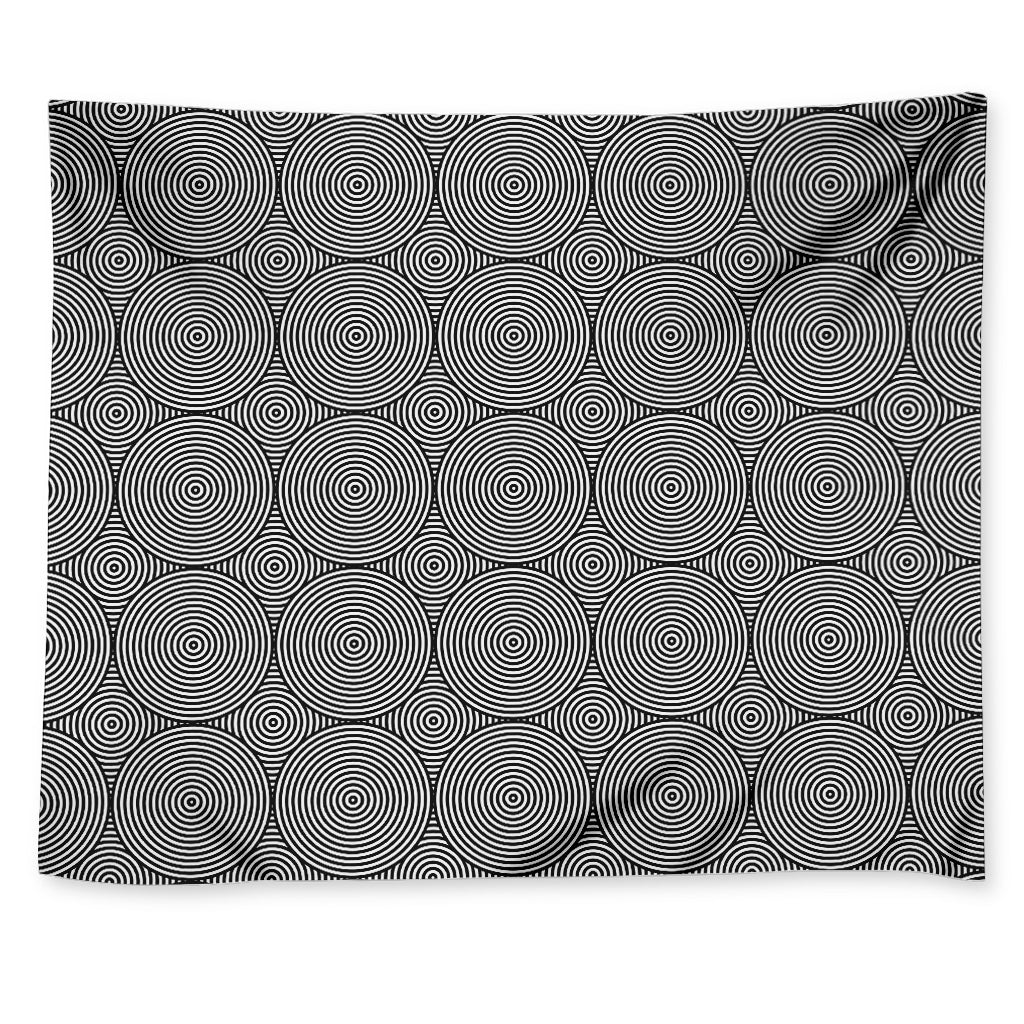 Psychedelic Circle Pattern Print Tapestry