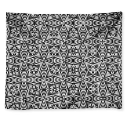 Psychedelic Circle Pattern Print Tapestry