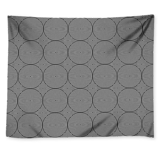 Psychedelic Circle Pattern Print Tapestry