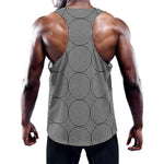Psychedelic Circle Pattern Print Training Tank Top