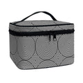 Psychedelic Circle Pattern Print Travel Makeup Bag