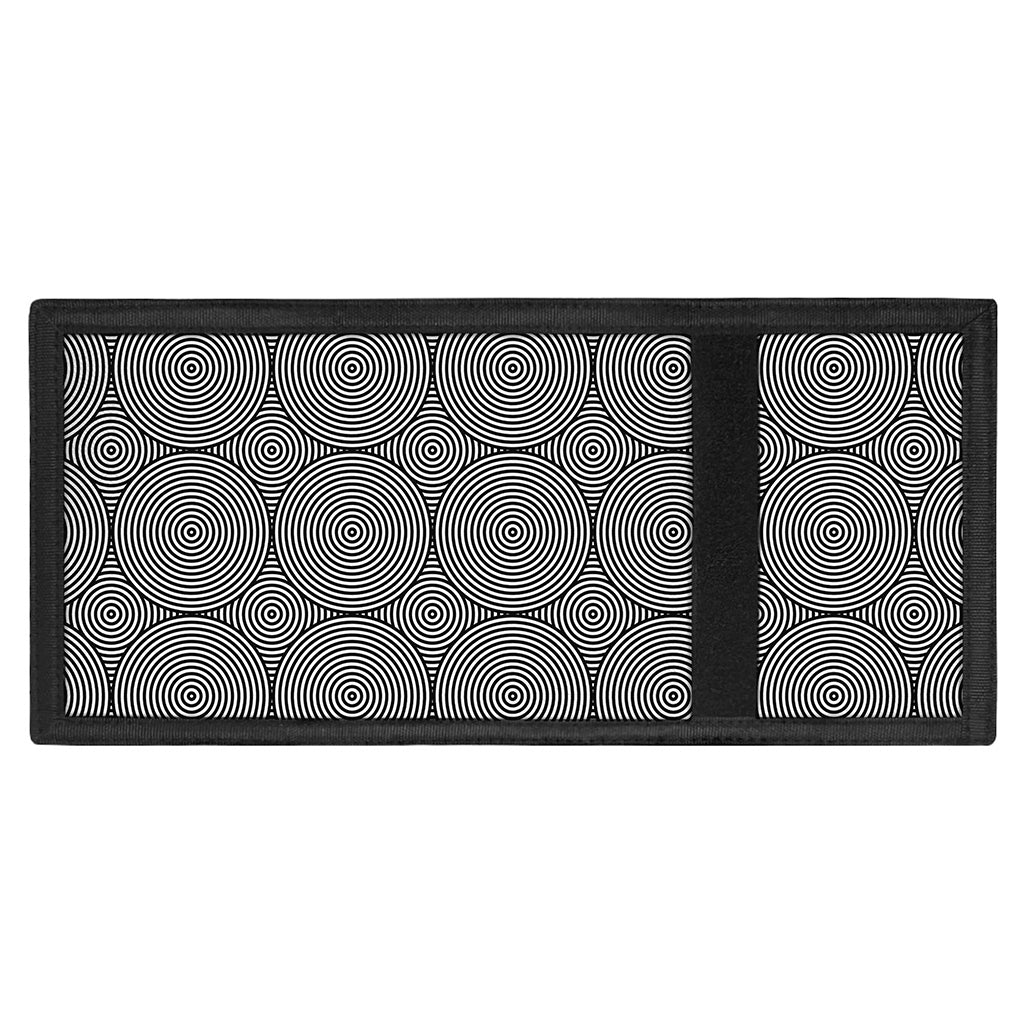 Psychedelic Circle Pattern Print Trifold Wallet
