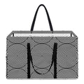 Psychedelic Circle Pattern Print Utility Tote Bag