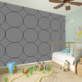 Psychedelic Circle Pattern Print Wall Sticker