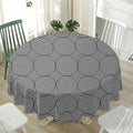 Psychedelic Circle Pattern Print Waterproof Round Tablecloth