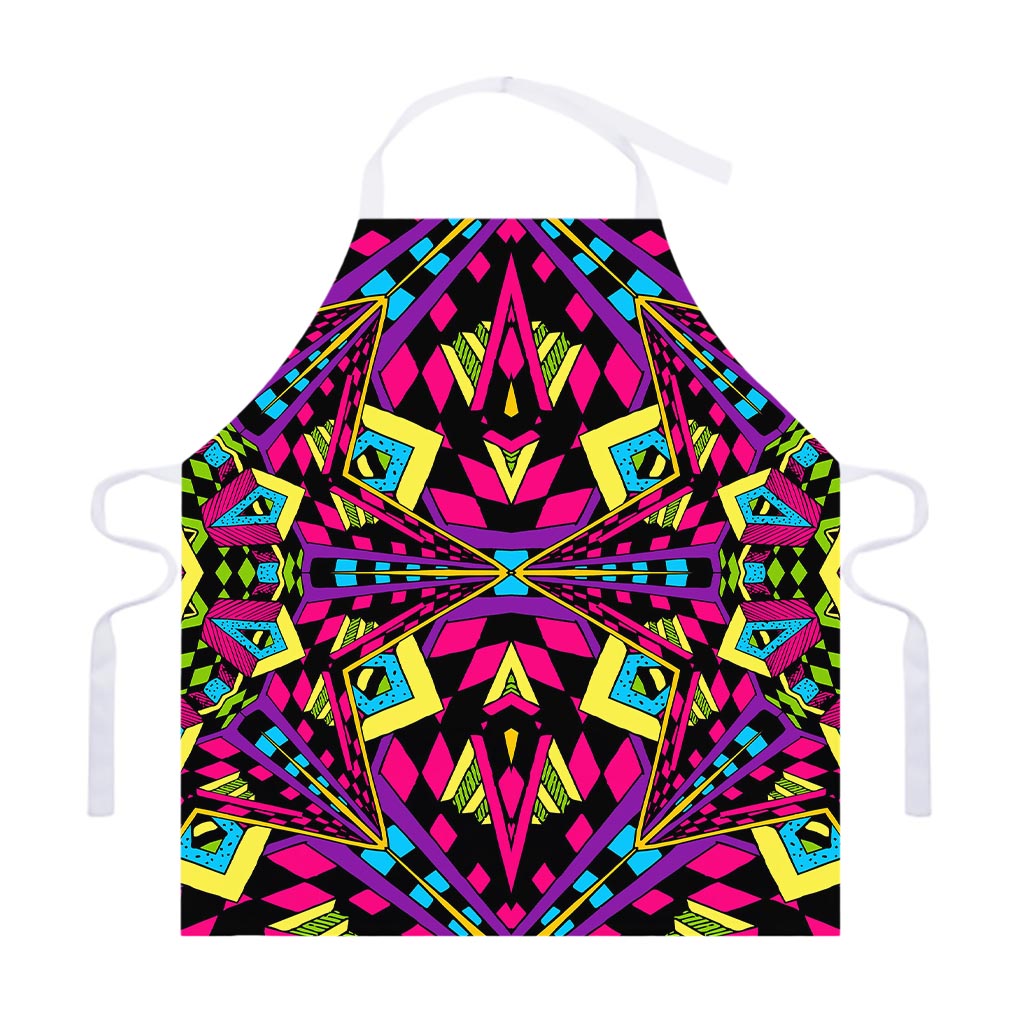 Psychedelic Ethnic Trippy Print Adjustable Apron