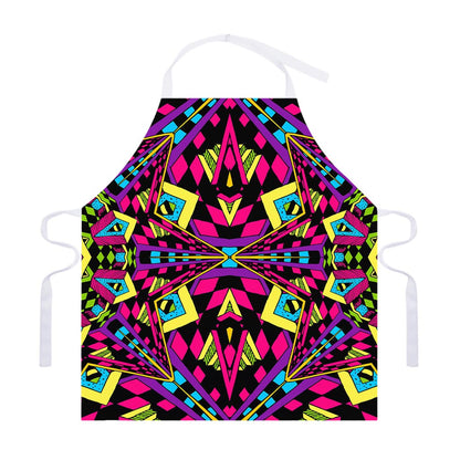 Psychedelic Ethnic Trippy Print Adjustable Apron