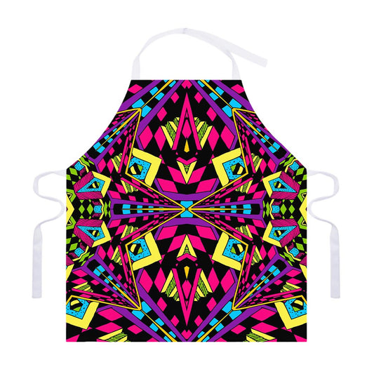 Psychedelic Ethnic Trippy Print Adjustable Apron