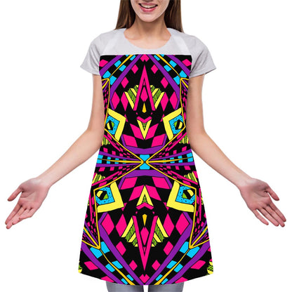 Psychedelic Ethnic Trippy Print Adjustable Apron