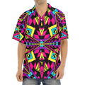 Psychedelic Ethnic Trippy Print Aloha Shirt