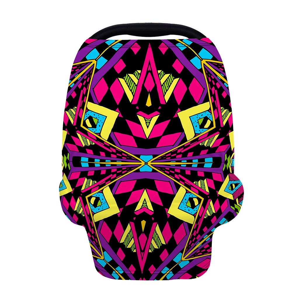 Psychedelic Ethnic Trippy Print Baby Seat Cover