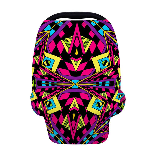 Psychedelic Ethnic Trippy Print Baby Seat Cover
