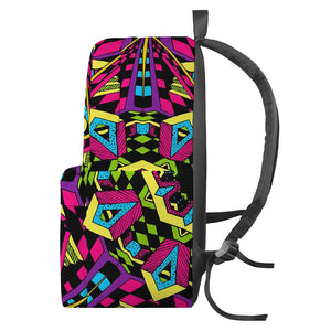 Psychedelic Ethnic Trippy Print Backpack