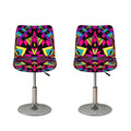 Psychedelic Ethnic Trippy Print Bar Stool Covers