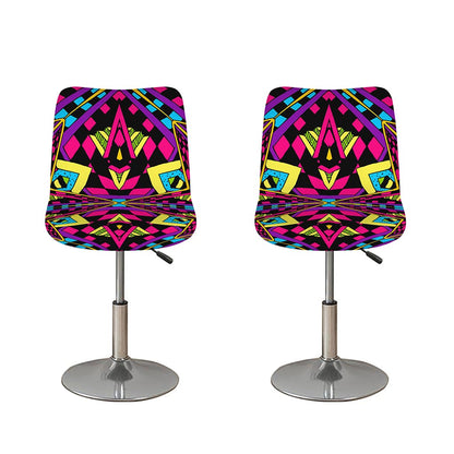 Psychedelic Ethnic Trippy Print Bar Stool Covers