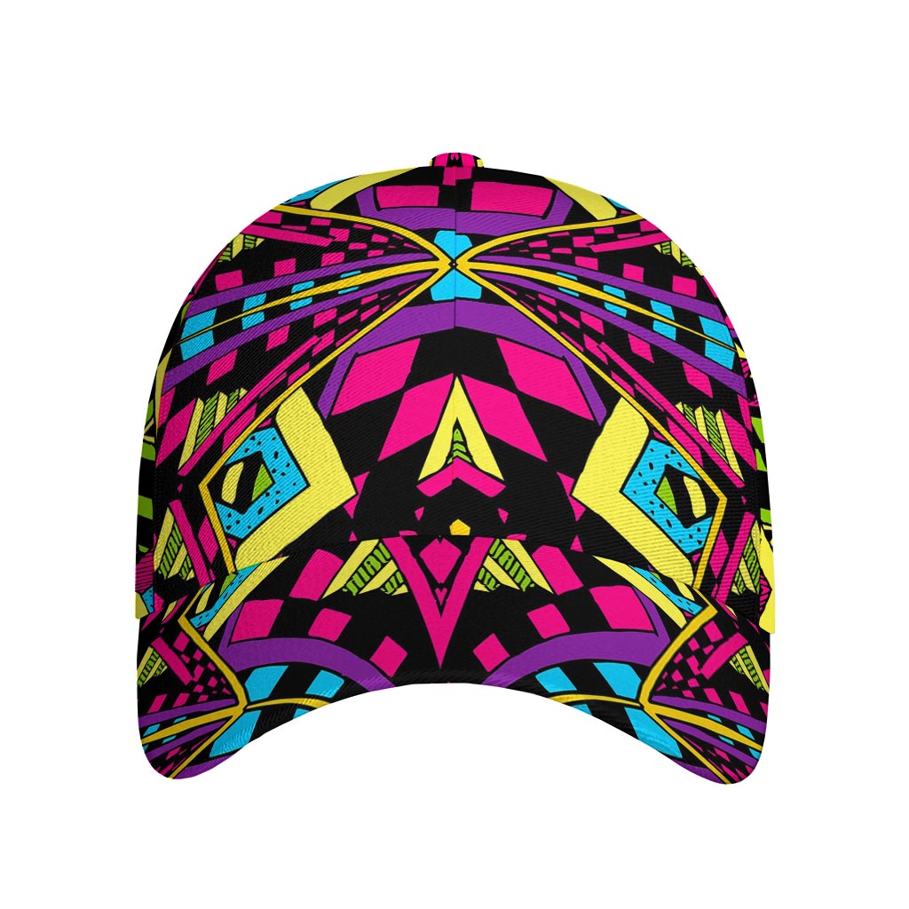 Psychedelic Ethnic Trippy Print Baseball Cap