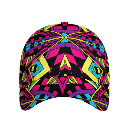 Psychedelic Ethnic Trippy Print Baseball Cap