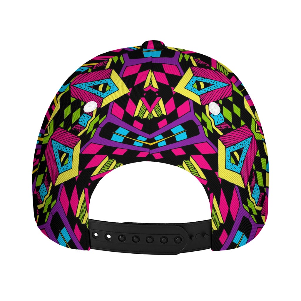 Psychedelic Ethnic Trippy Print Baseball Cap