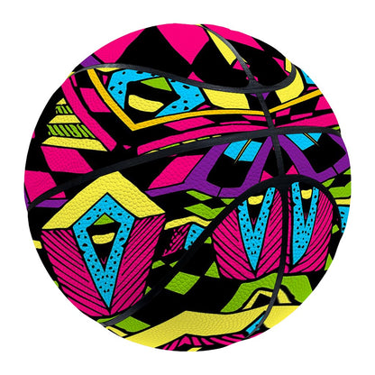 Psychedelic Ethnic Trippy Print Basketball