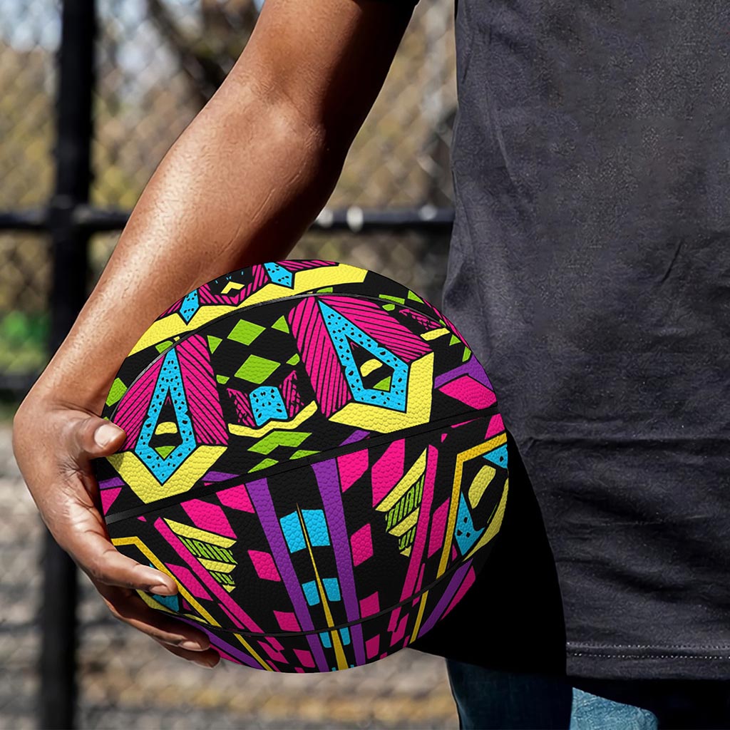 Psychedelic Ethnic Trippy Print Basketball