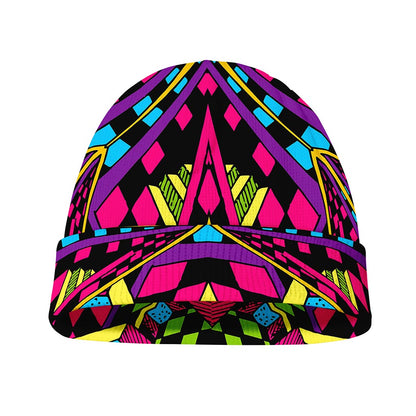Psychedelic Ethnic Trippy Print Beanie