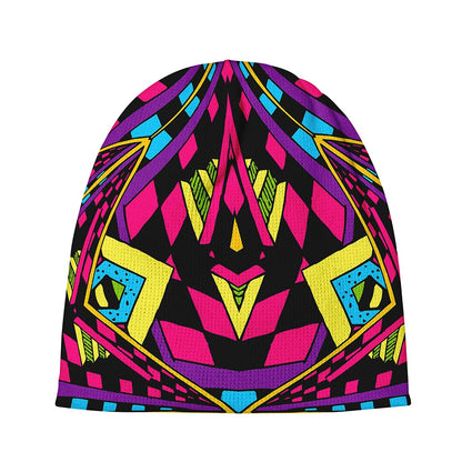 Psychedelic Ethnic Trippy Print Beanie