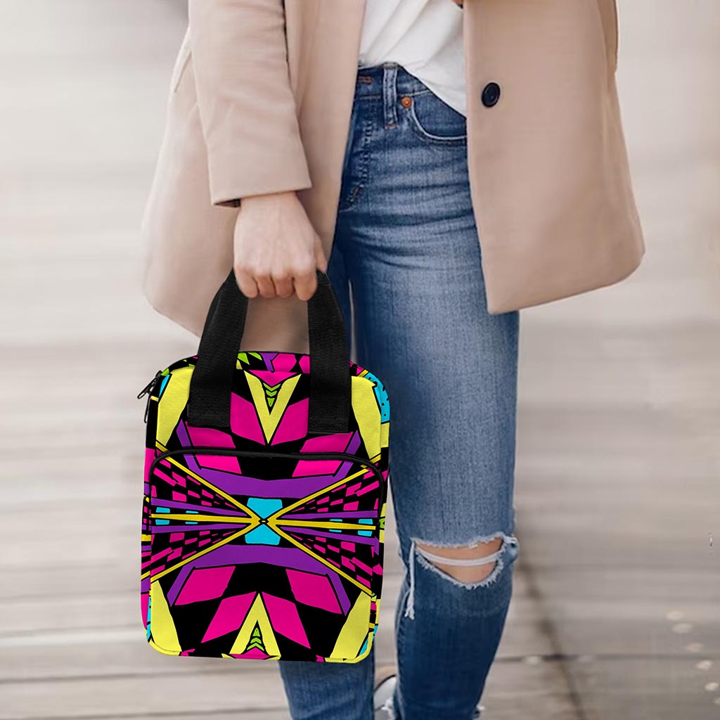 Psychedelic Ethnic Trippy Print Bible Tote Bag
