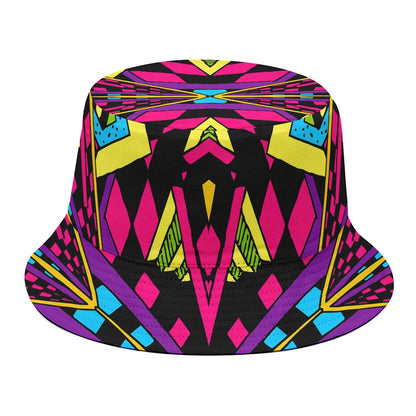 Psychedelic Ethnic Trippy Print Bucket Hat