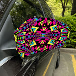 Psychedelic Ethnic Trippy Print Car Side Mirror Covers
