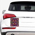 Psychedelic Ethnic Trippy Print Car Sticker