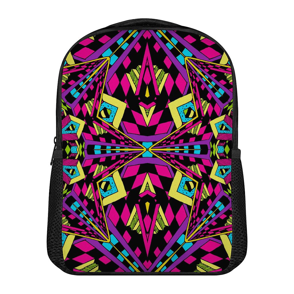 Psychedelic Ethnic Trippy Print Casual Backpack