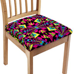 Psychedelic Ethnic Trippy Print Chair Cushion Cover