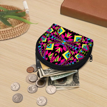 Psychedelic Ethnic Trippy Print Coin Purse