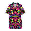 Psychedelic Ethnic Trippy Print Cotton Hawaiian Shirt