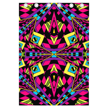 Psychedelic Ethnic Trippy Print Curtain