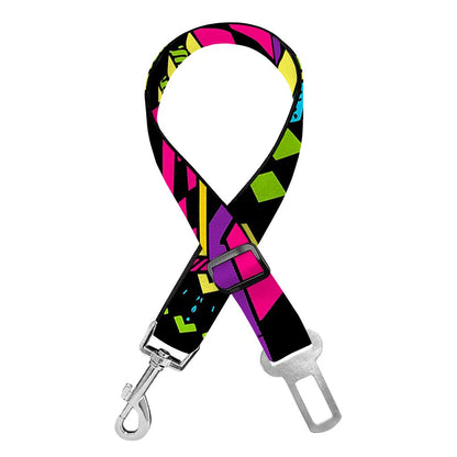 Psychedelic Ethnic Trippy Print Dog Seat Belt