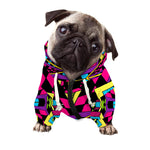 Psychedelic Ethnic Trippy Print Dog Zip Up Hoodie
