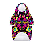 Psychedelic Ethnic Trippy Print Dog Zip Up Hoodie