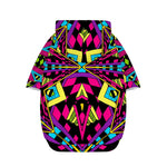Psychedelic Ethnic Trippy Print Dog Zip Up Hoodie