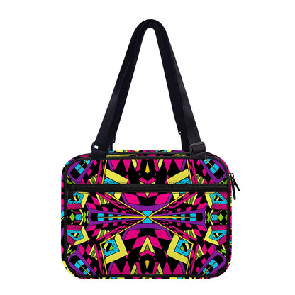 Psychedelic Ethnic Trippy Print Double Strap Bible Bag